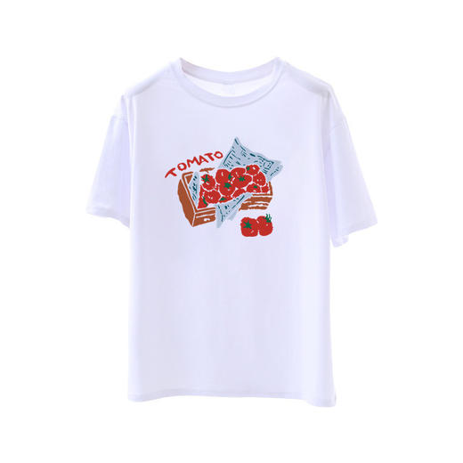 【重磅100棉！韩系百搭T恤 】重磅纯棉大码短袖 女夏季宽松显瘦T恤 韩系勤正肩圆领休闲打底上衣 商品图4