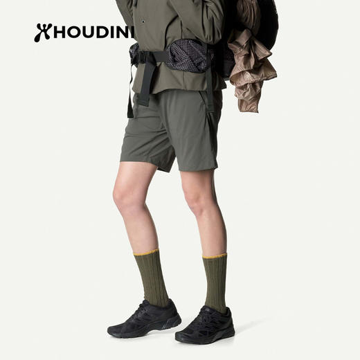 HOUDINI胡丁尼 Wadi Shorts 瓦迪 女户外轻薄速干弹力休闲短裤160854 商品图10