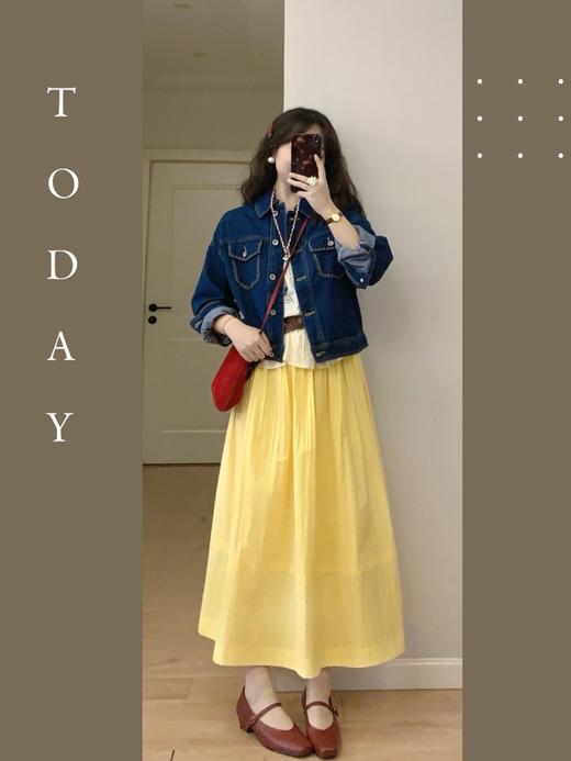 【百图lulu定制】【预售4月23日发】【玫瑰小衫】刺绣花朵 新疆长绒棉 泡泡袖短袖衬衫 商品图7