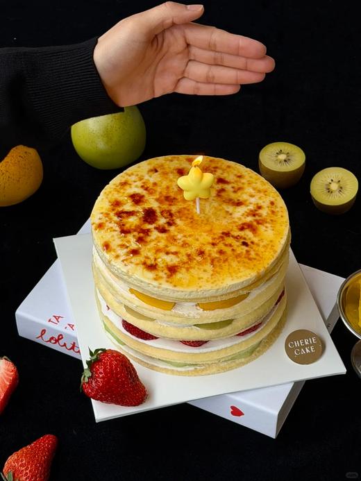 【🆕春日新品】烤布蕾缤纷鲜果千层蛋糕 商品图0