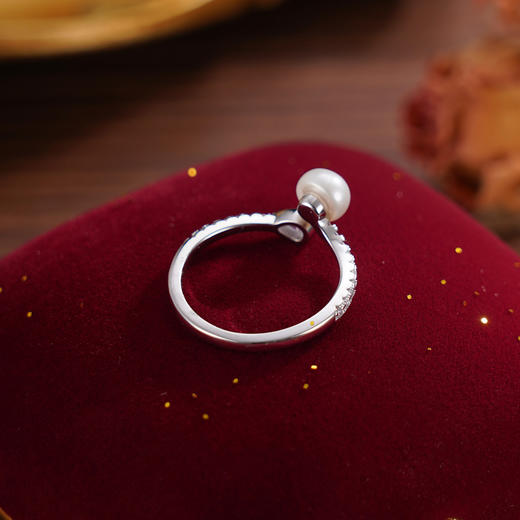 子佩集【芳巧】S925银珍珠戒指【JL071190】珍珠水滴锆石2509 商品图7