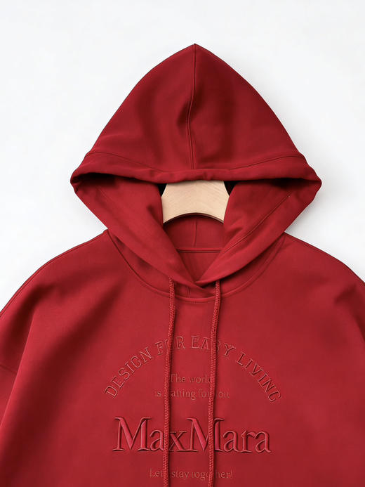 MA*MARA纯圆早春新款女士连帽抽绳休闲运动风宽松卫衣加裤子套装 商品图4