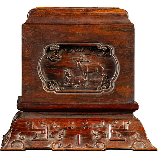 二十世纪	红木福禄纹双层印章盒 商品图5