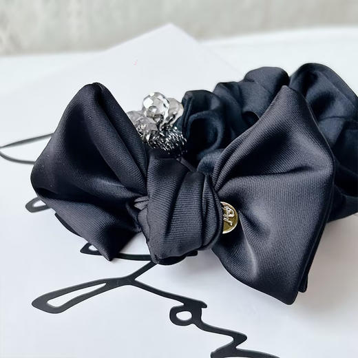 高贵气质精致女人水晶经典黑色发圈-纪念日百货门店同款169648128 商品图3