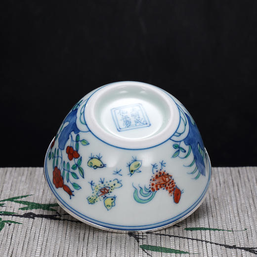 子佩集【鸡鸣富贵】S990银摆件【QF005】茶具品茗杯公鸡茶杯纯银内胆2509 商品图6