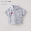 马克珍妮休闲格纹男童纯棉短袖衬衫2026年夏装新款560365 商品缩略图0