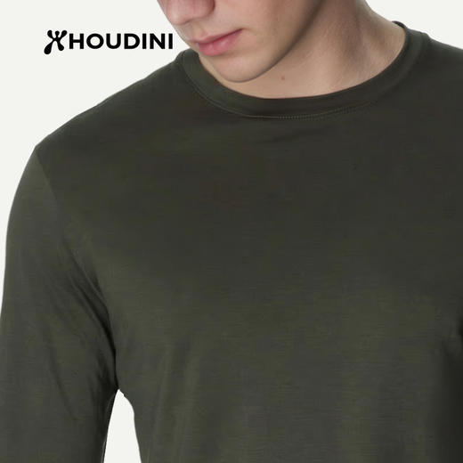 HOUDINI胡丁尼Tree LS树男户外26春夏新天丝徒步长袖T恤 840065 商品图7