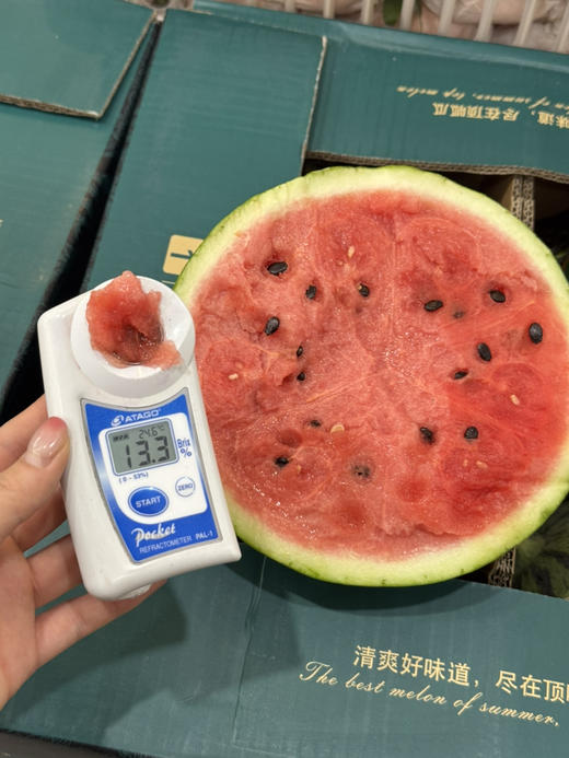 顶呱瓜海南黑籽麒麟西瓜（散称4.98/斤 称重补差） 商品图0