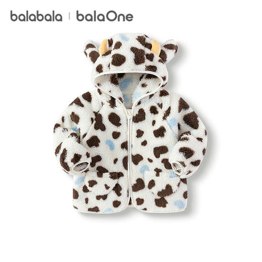 巴拉巴拉balaOne儿童外套男童女童装新款2025秋冬珊瑚绒保暖加厚 商品图4
