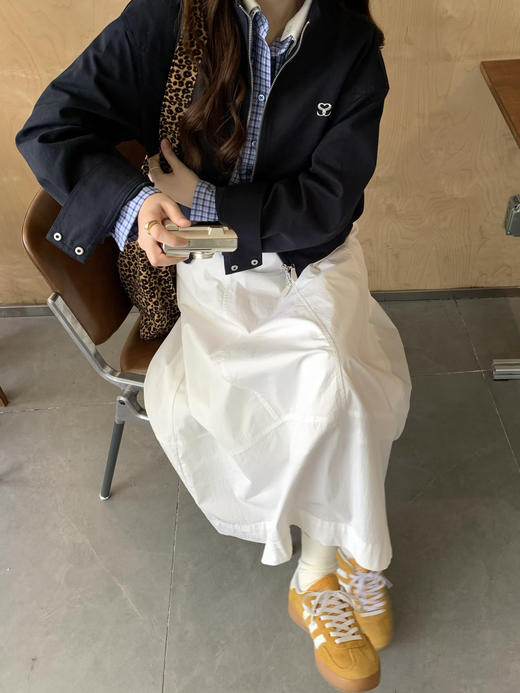 爆款3-7天发货！cosAcosB春夏液氨棉八片立裁花苞a字半裙3390 商品图1