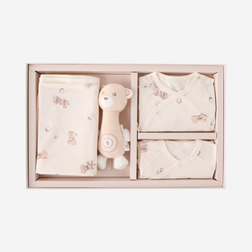 YEEHOO寝具j6-0熊泡综合礼盒原棉色YMLAJ0S002A