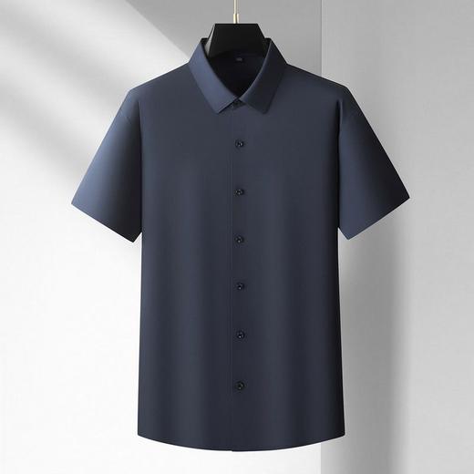 【DM】大依优型大码男装夏季封口短袖衬衫弹力商务休闲上衣T恤350斤可穿 商品图1