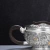 子佩集【花开福瑞】S999银摆件【ZJ039】茶具花朵嵌金平盖小茶壶2509 商品缩略图4