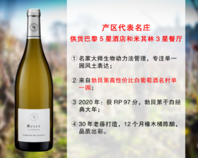 【现货特促，满减更优惠】勃艮第Rully村代表名庄：贝拉维酒庄吕利村贝尔单一园干白（2020年）