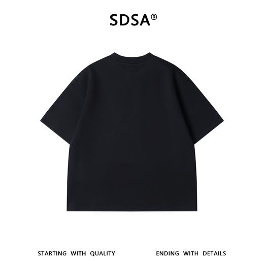 SDSA男装2026新款高贵轻奢美式撞色印花字母圆领短袖T恤百搭宽松 商品图4
