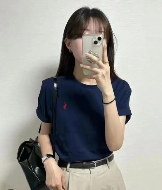 点此购买 拉夫劳伦春夏季女士经典小标刺绣款圆领短袖T恤 md 342240 商品图10