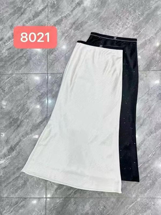 原单新款细闪满天星⭐醋酸缎侧开叉女神半神 商品图0