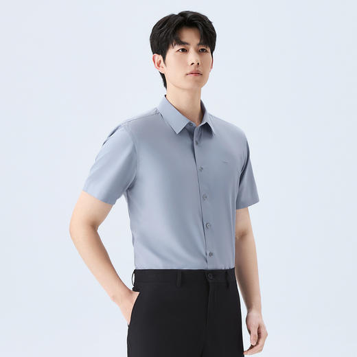 【无缝/免烫衬衫】柒牌男式商务短袖衬衫26春夏新款易打理上衣 130A70260 商品图1