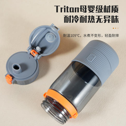 儒乐运动水杯 | Tritan材质、耐冷耐热、吸管口与直饮口两种选择、轻巧便携设计、500/700mL双容量可选、运动出行随时畅饮 商品图5