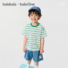 【balaOne】巴拉巴拉童装短袖t恤男女童2026新款夏装条纹休闲上衣 商品缩略图1