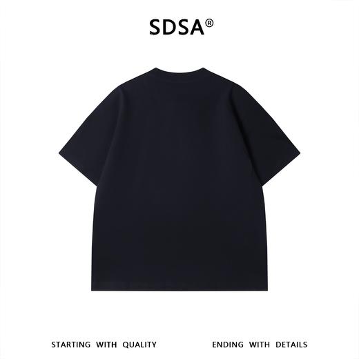 SDSA男装2026新款高贵轻奢美式刺绣字母圆领短袖T恤百搭宽松上衣 商品图4