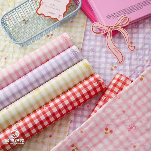 风格雪梨纸50*70cm（10张）格纹 商品图3