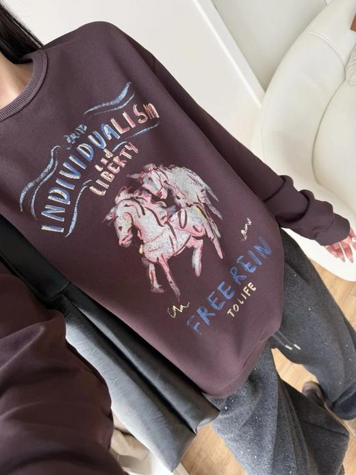 【高品质私服】【MC生肖马年系列彩绘印花卫衣】生肖马年系列卫衣，彩绘印花复刻传统奔马之境G1665-CC【无标出货 介意慎拍】 商品图4