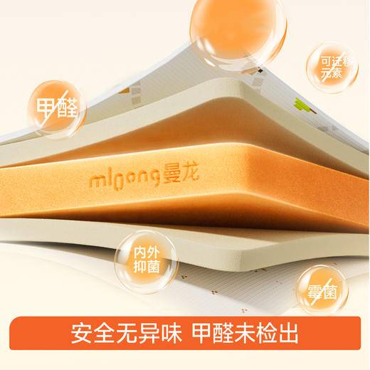 【春日趣玩FUN】曼龙mloong阳光橙芯婴儿爬爬垫室内客厅儿童爬行垫宝宝地垫无甲醛XPE儿童爬行垫 商品图6