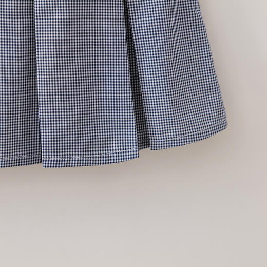 马克珍妮复古格纹女童Miu系纯棉百褶裙2026年夏装新款560606 商品图4