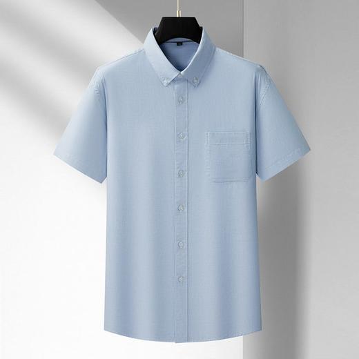 【DM】【棉麻】大依优型大码男装夏季纯色短袖衬衫商务休闲上衣多色可选 商品图2