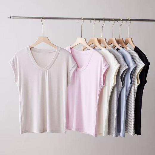 SPLELED 蚕丝羊毛蛋领T 9973 美利奴羊毛+兰精天丝+桑蚕丝 云柔般触感 细腻柔软 顺滑亲肤透气 商品图9