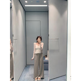 金蘑菇菇 居家舒适美学/ 开衫+吊带+小灰裤