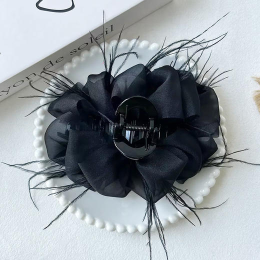 轻纱羽毛云朵抓夹马尾抓-纪念日百货门店同款169248992 商品图2