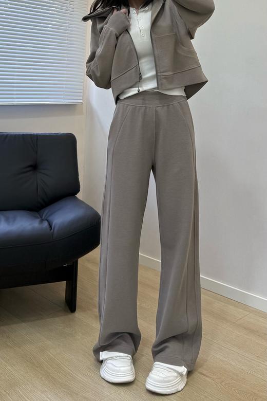 Lulu 新款面料 Scuba🔹华夫格阔腿裤 商品图5