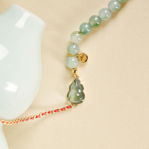 大英博物馆 东方梦境系列 翡翠葫芦红绳手链 商品图2