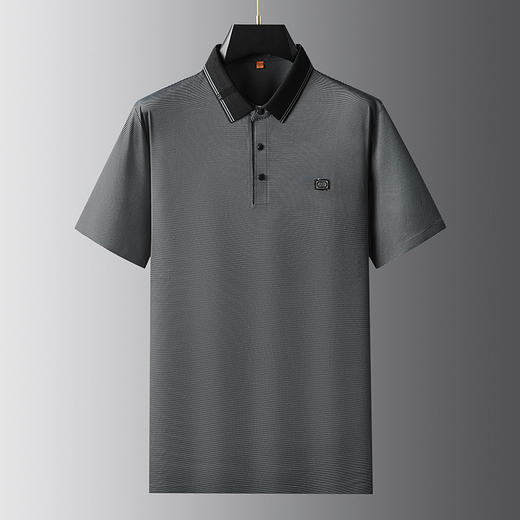 【DWP】大依优型大码男装翻领POLO衫短袖上衣商务休闲百搭T恤加肥加大码 商品图3