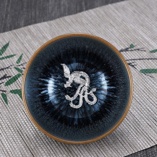 子佩集【瑶池仙凤】S990银摆件【YSYCJ001】茶具品茗杯原创作品茶杯凤舞2509 商品图2