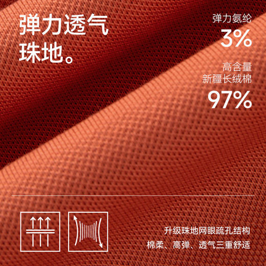 【门店同款】十如仕春夏新品扁机领高弹汗无痕抗菌短袖POLO衫P21-01新色 商品图3