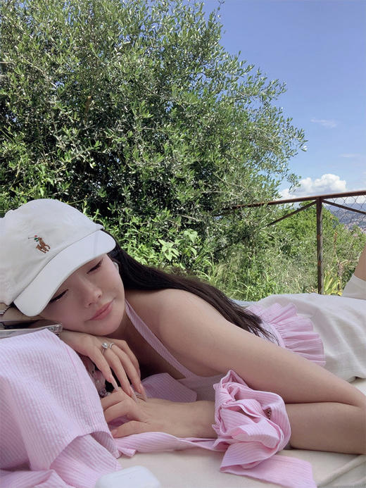 金蘑菇菇 自由明媚的盛夏 / 少女感条纹防晒衬衫套组 商品图0