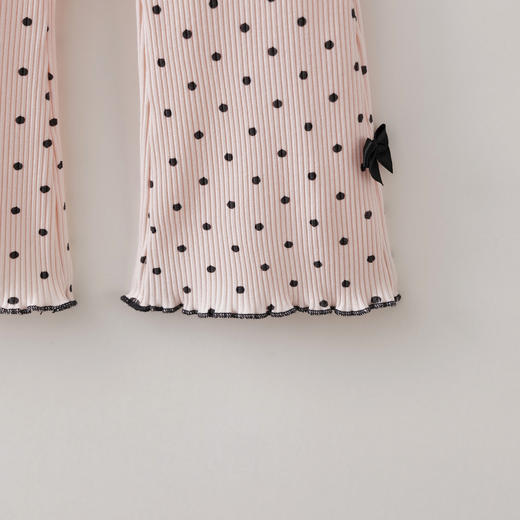 马克珍妮元气波点女童柔弹喇叭裤2026年夏装新款560963 商品图4