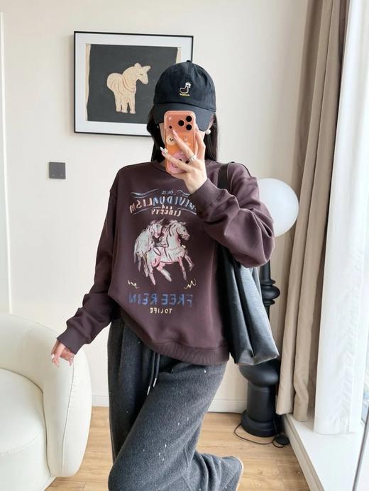 【高品质私服】【MC生肖马年系列彩绘印花卫衣】生肖马年系列卫衣，彩绘印花复刻传统奔马之境G1665-CC【无标出货 介意慎拍】 商品图2