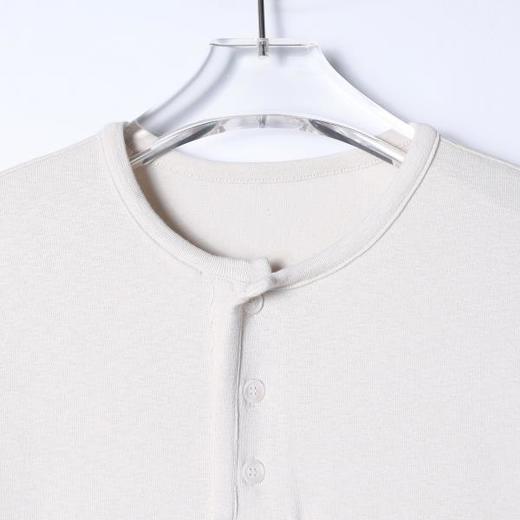 SDSA男装2026新款高贵轻奢韩版简约半纽扣圆领短袖T恤百搭简约潮 商品图1