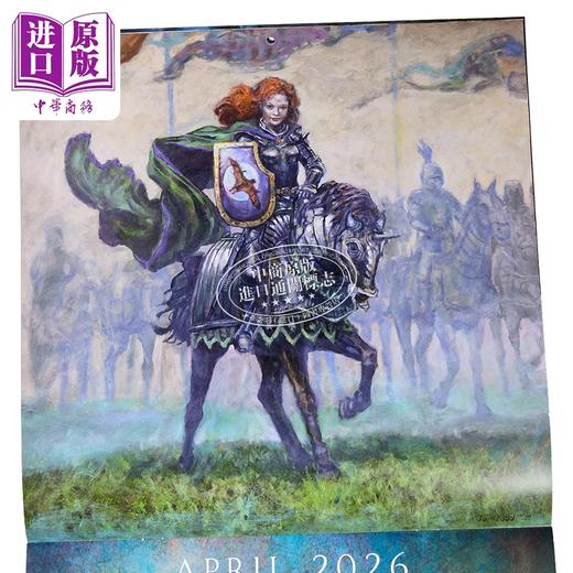 【中商原版】七王国的骑士 2026日历 A Knight of the Seven Kingdoms 2026 Calendar 英文原版 George R R Martin Tom Kidd 年历 商品图2