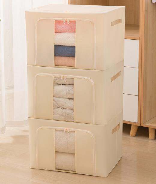 换季收纳箱热卖中！！【QIANYOU浅幼 大容量PET收纳箱100L】无纺布PET材质，100大容量， 简约风 承重强 防尘加厚！ 商品图8