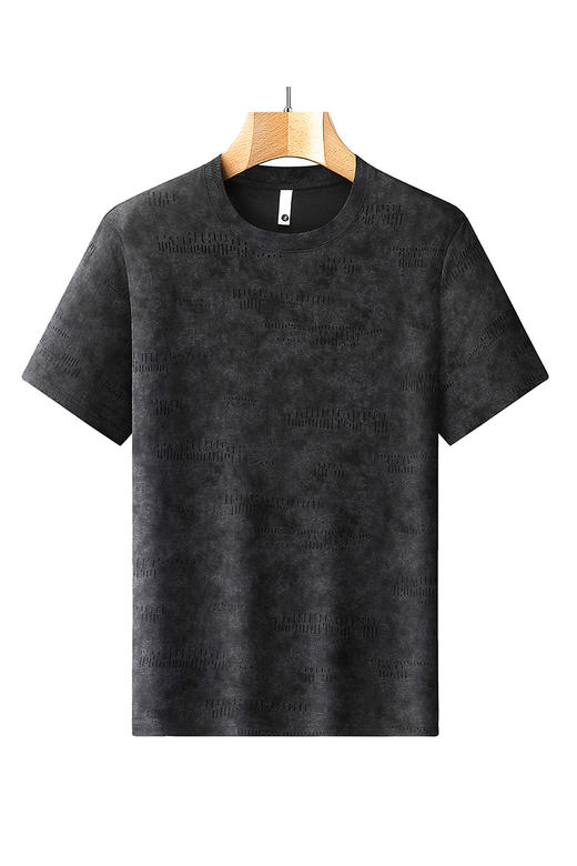 【DX】大依优型大码男装夏季圆领短袖T恤休闲潮流扎染短袖棉质上衣 商品图5