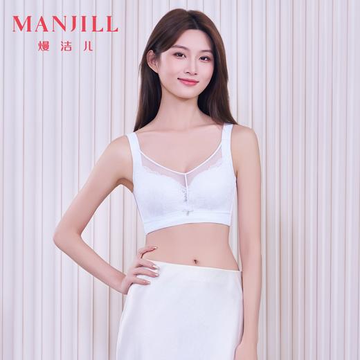【商场同款轻松聚拢】大胸显小文胸抹胸式防走光中薄杯蕾丝内衣无钢圈收副乳26201561 商品图1