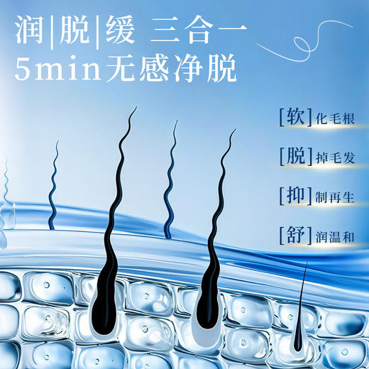 【泰国原装进口丝滑脱毛膏】5重植萃精华，温和脱毛！同时舒缓修护不伤肤！手毛、腿毛、汗毛、腋毛都能脱！ 商品图3