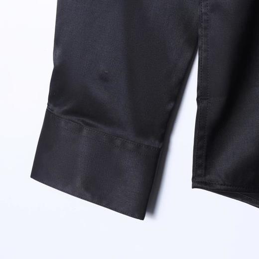 SDSA男装2026新款高贵轻奢法式简约纯色拼接长袖衬衫百搭宽松衬衣 商品图3