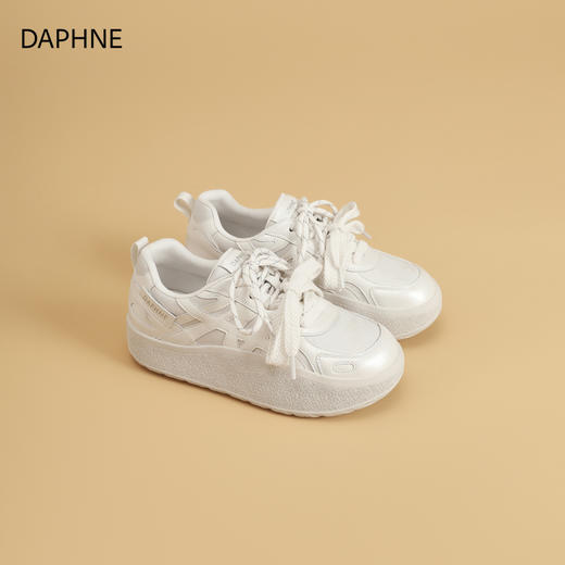 达芙妮厚底德训鞋女2026春季新款增高休闲鞋子阿运动甘鞋松糕板鞋2507035单里 商品图3