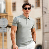 【DKP】大依优型大码男装夏季冰丝无痕翻领POLO衫短袖商务休闲上衣短袖 商品缩略图4